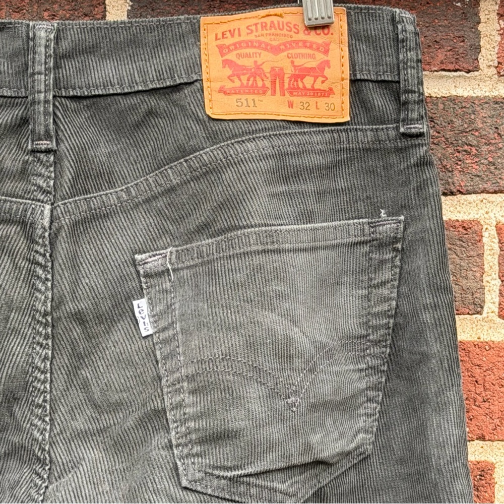 Levi's Blue Gray Stretch Corduroy Jeans Size 32x30